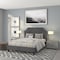 Flash Furniture Brighton Queen Platform Bed, Dark Gray SL-BK4-Q-DG-GG - alternate 1